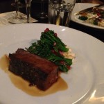 Black Onyx featured at Deery's. Slow cooked Black Onyx short rib served with celeriac remoulade, broccolini & pomegranate