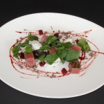 Black Onyx featured at Blue Grill, Yas Island Rotana. Black Onyx Beef Rump & Beetroot Salad 