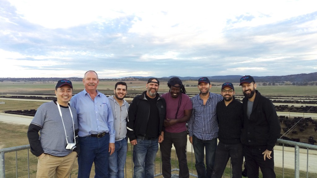 From L to R this is: Vincent Liew from Sovereign Room, Don Mackay, Rangers Valley MD, Dany Karam from Black, Uday Huja and Star City Executive chef, Paul Carmichael from Momofuku, Jimmy Gemisis from Vics Meats, Sebastien Geray from Black and Gabriele Taddeucci from Balla.